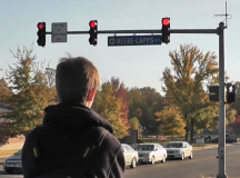 Street crossing requires mad dash