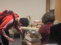 Librarian conveys love of books to students