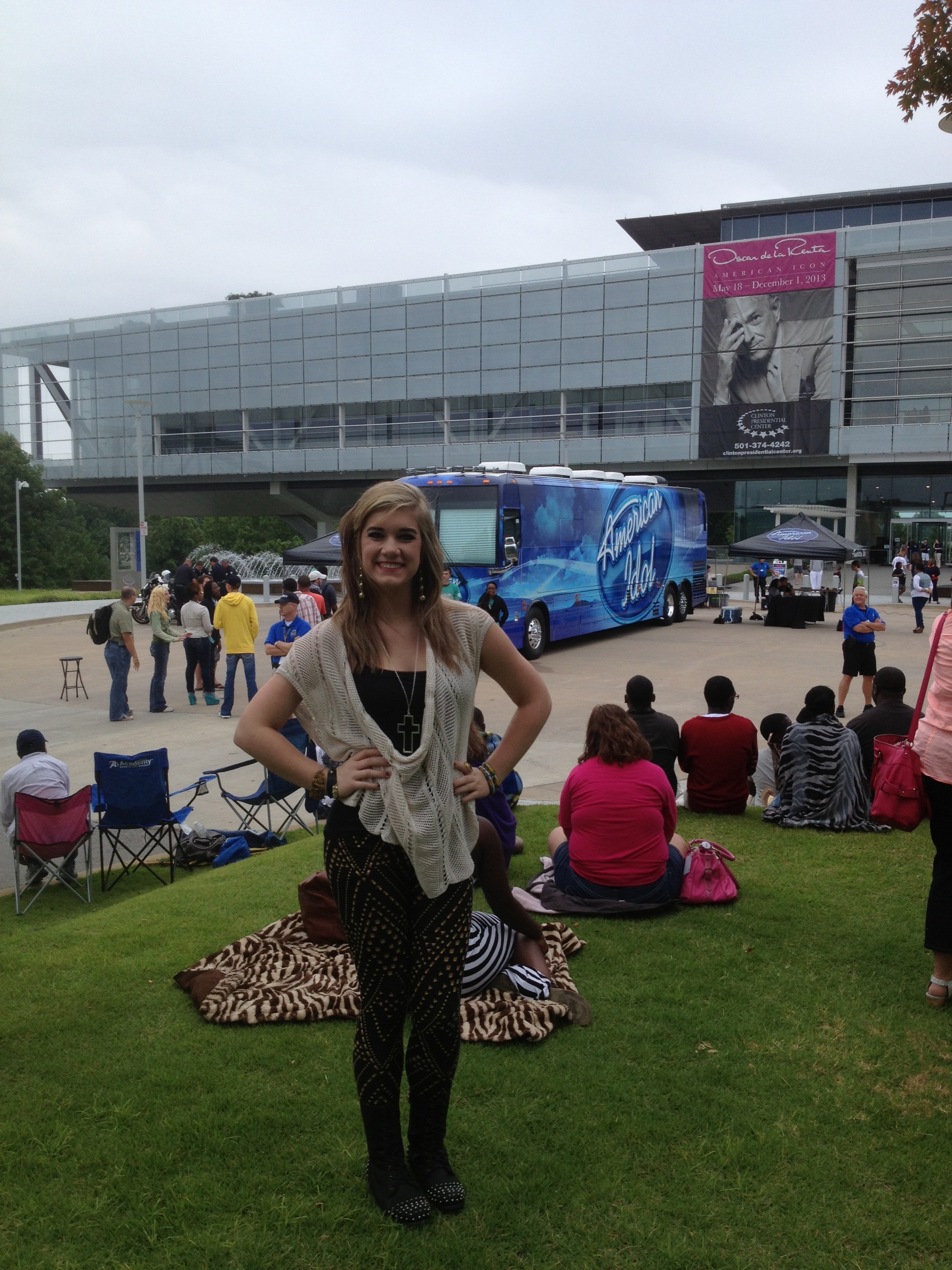 Audition bus in Little Rock, AR for the first round of American Idol
