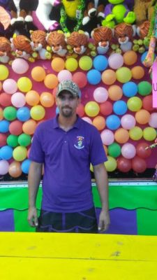Chris Baron,balloon booth worker
