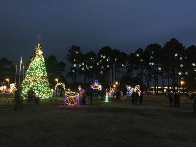 A few minutes after the Berryhill Park lights were officially turned on November 22nd.